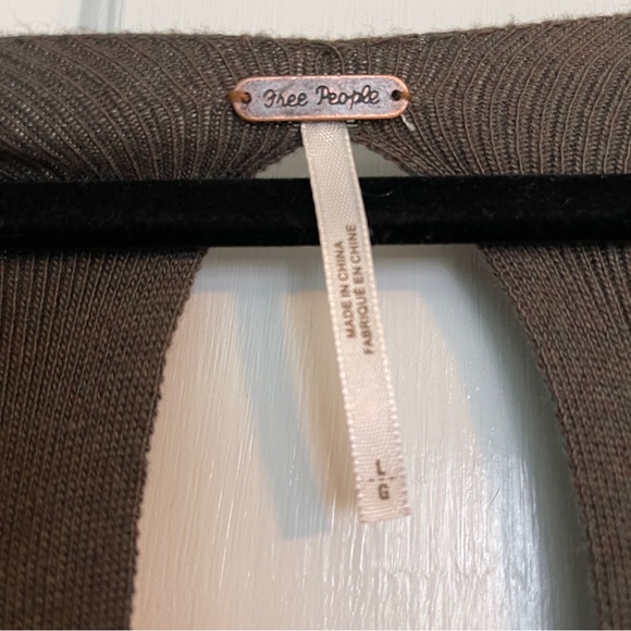 NWT FREE PEOPLE GREY KNIT MINI - Picture 3 of 5